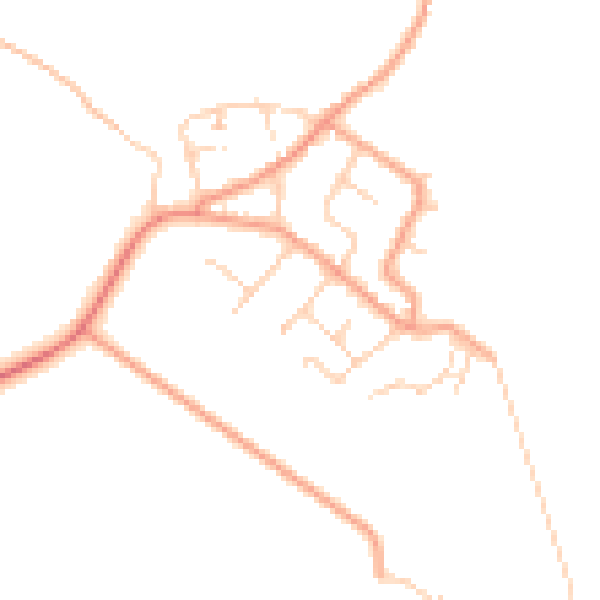 Daytime road noise heatmap for ME3 0DF