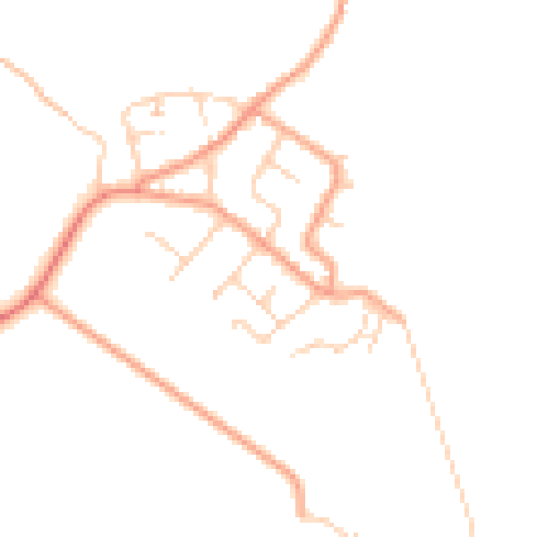 Daytime road noise heatmap for ME3 0DG