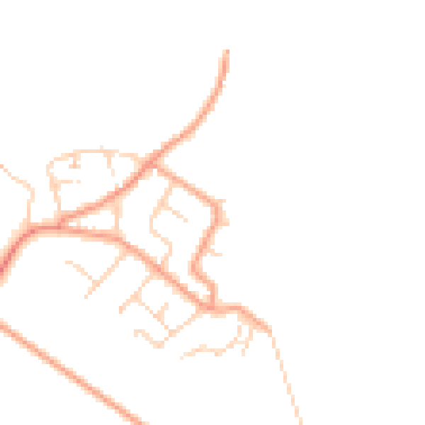 Daytime road noise heatmap for ME3 0DN
