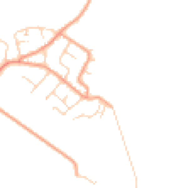 Daytime road noise heatmap for ME3 0DP