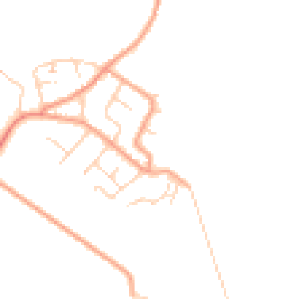 Daytime road noise heatmap for ME3 0DQ