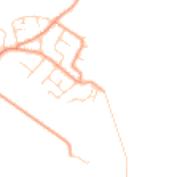 Daytime road noise heatmap for ME3 0DR