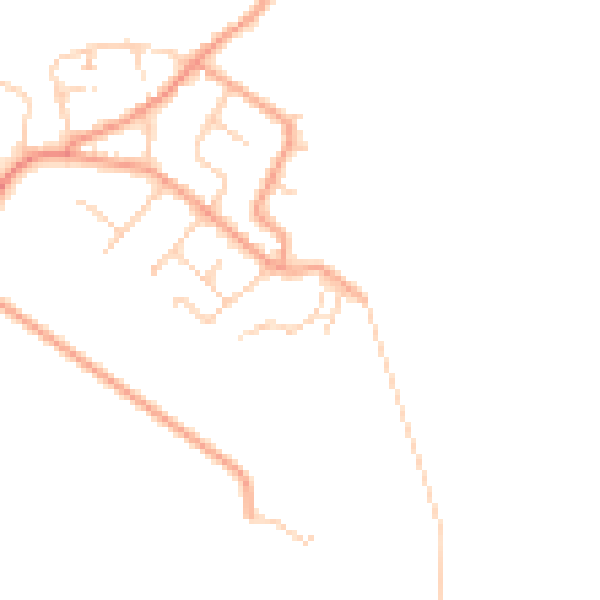 Daytime road noise heatmap for ME3 0DS