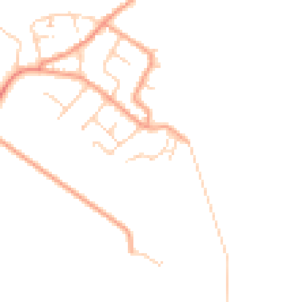 Daytime road noise heatmap for ME3 0DT