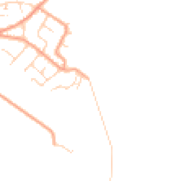 Daytime road noise heatmap for ME3 0DX