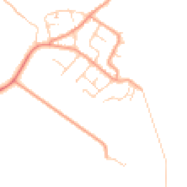 Daytime road noise heatmap for ME3 0EB