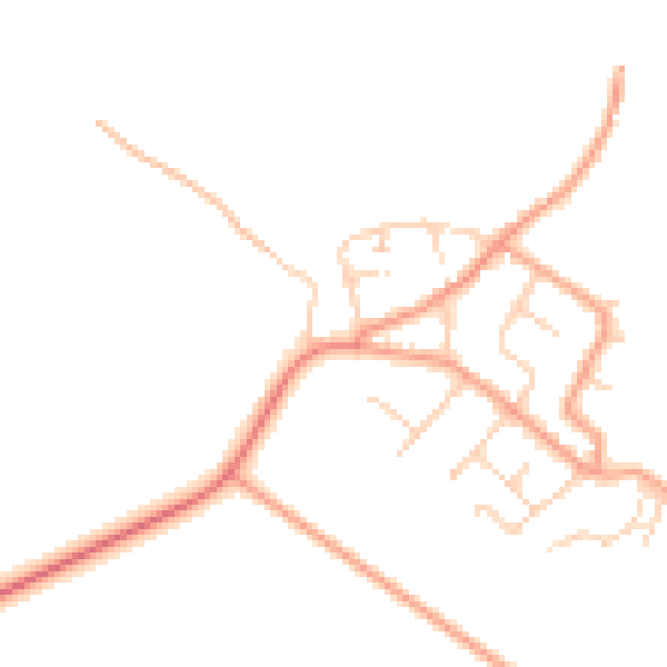 Daytime road noise heatmap for ME3 0EH