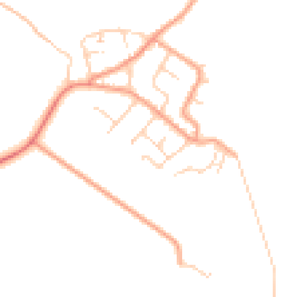 Daytime road noise heatmap for ME3 0EL