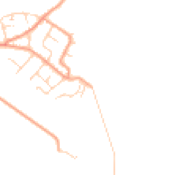Daytime road noise heatmap for ME3 0EN