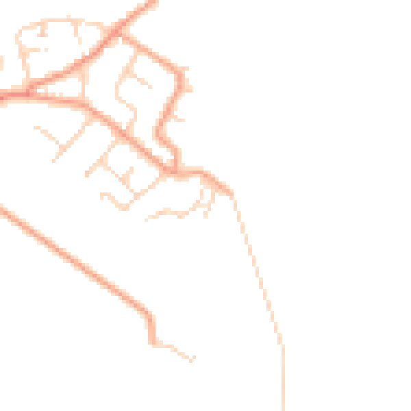 Daytime road noise heatmap for ME3 0EW