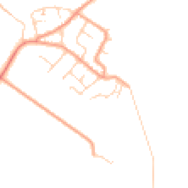 Daytime road noise heatmap for ME3 0HG