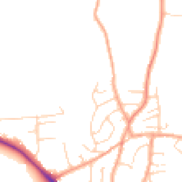 Daytime road noise heatmap for ME3 7BG