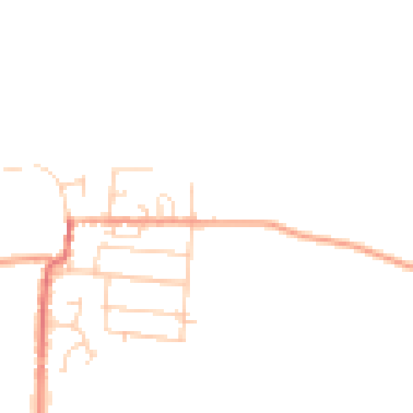 Daytime road noise heatmap for ME3 7DW