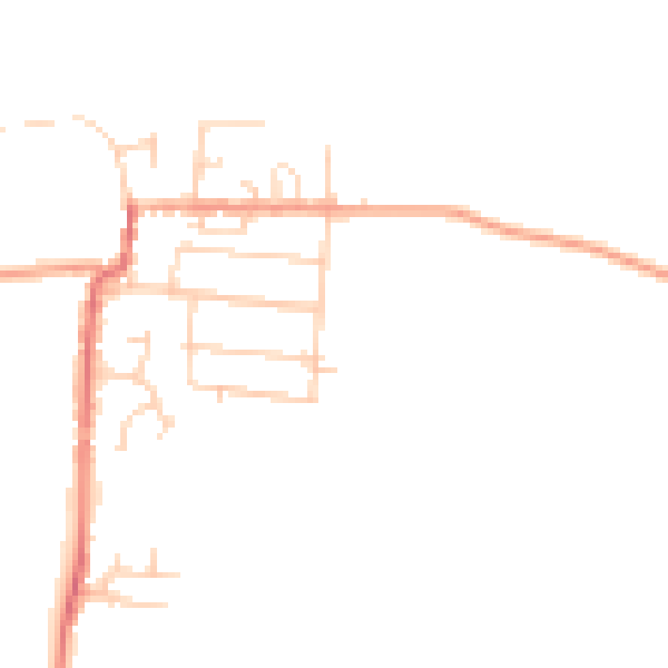 Daytime road noise heatmap for ME3 7EN