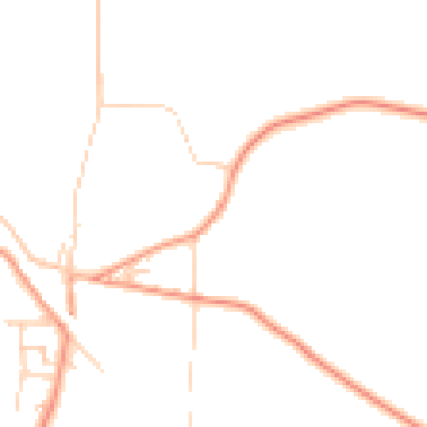 Daytime road noise heatmap for ME3 7HJ