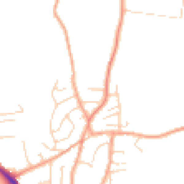 Daytime road noise heatmap for ME3 7HR