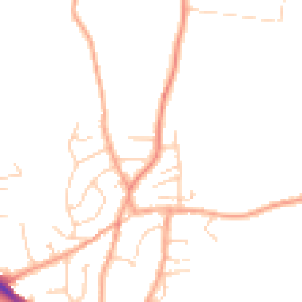 Daytime road noise heatmap for ME3 7HT