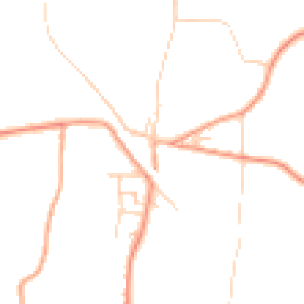 Daytime road noise heatmap for ME3 7JB
