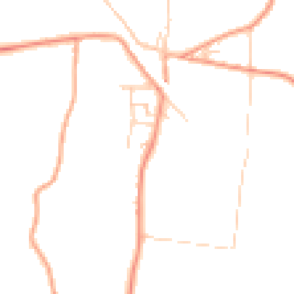 Daytime road noise heatmap for ME3 7JG
