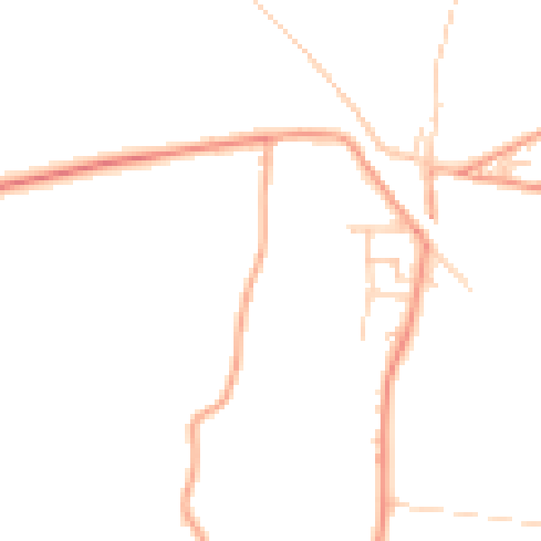 Daytime road noise heatmap for ME3 7JU