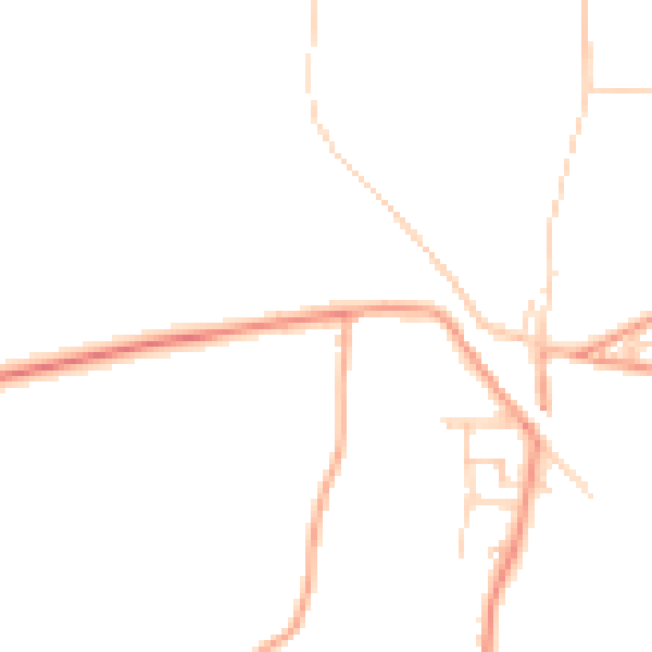Daytime road noise heatmap for ME3 7JX