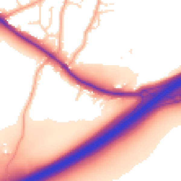 Daytime road noise heatmap for ME3 7NJ