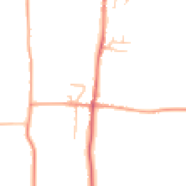 Daytime road noise heatmap for ME3 7PJ