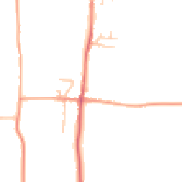 Daytime road noise heatmap for ME3 7QJ