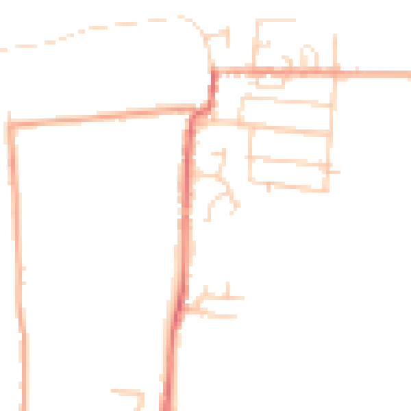 Daytime road noise heatmap for ME3 7QX