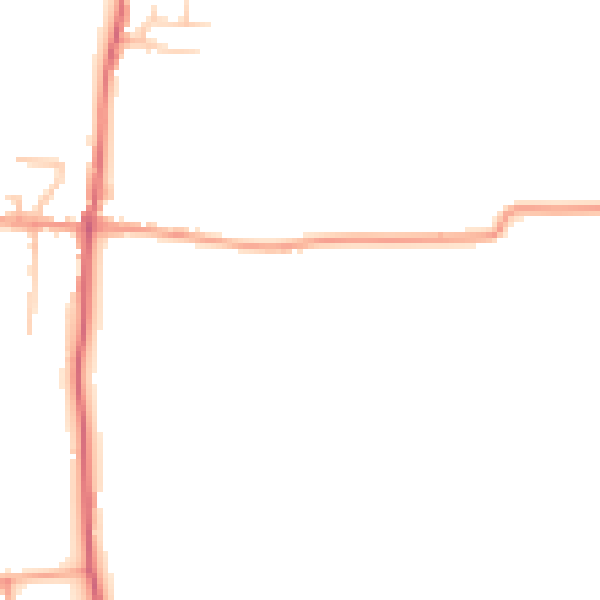Daytime road noise heatmap for ME3 7SE