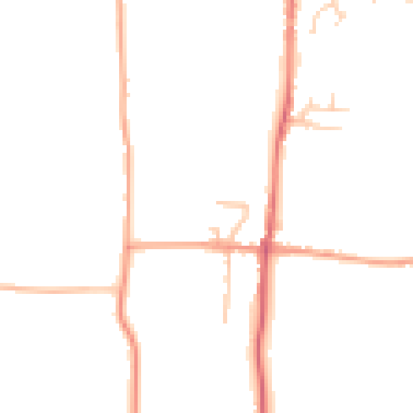 Daytime road noise heatmap for ME3 7SN