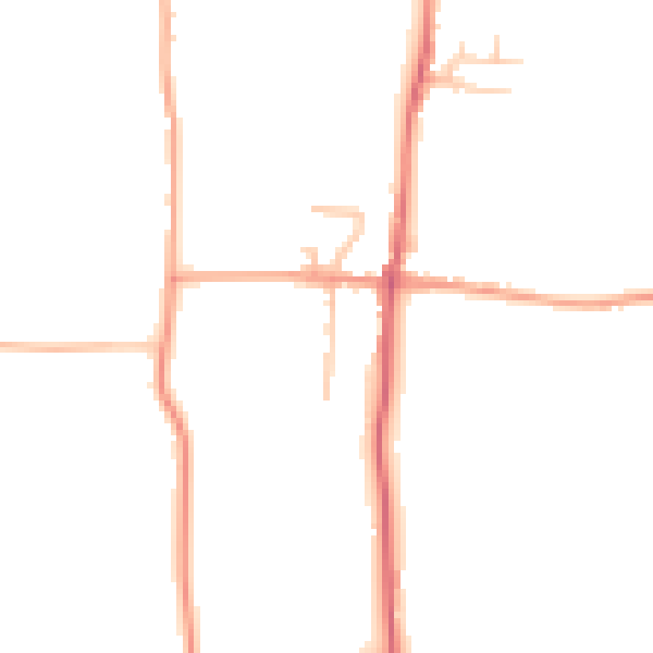 Daytime road noise heatmap for ME3 7SR