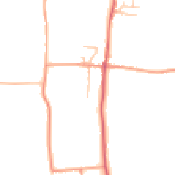 Daytime road noise heatmap for ME3 7SS