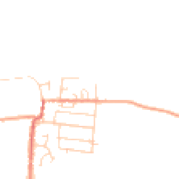 Daytime road noise heatmap for ME3 7UF