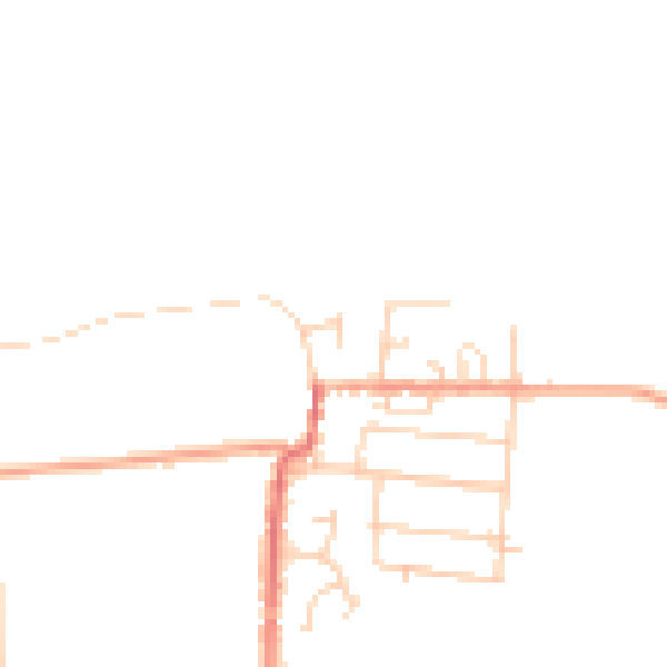 Daytime road noise heatmap for ME3 7UT