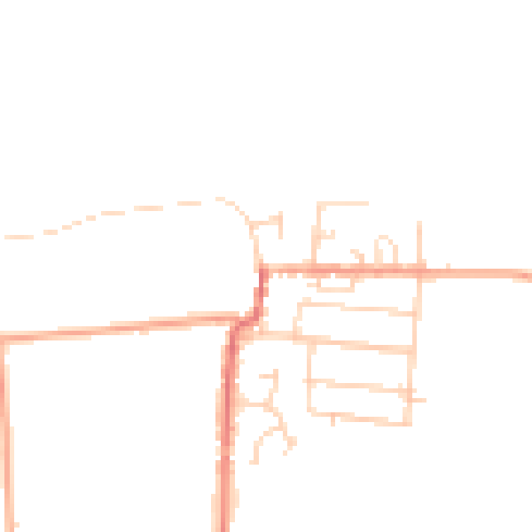 Daytime road noise heatmap for ME3 7UW