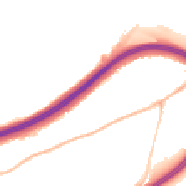 Night-time road noise heatmap for ME3 8BY