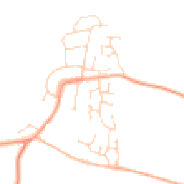 Daytime road noise heatmap for ME3 8DW