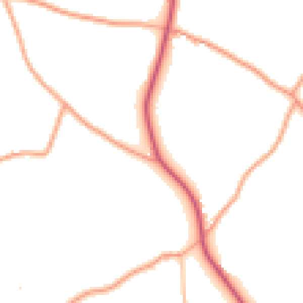 Daytime road noise heatmap for ME3 8EP