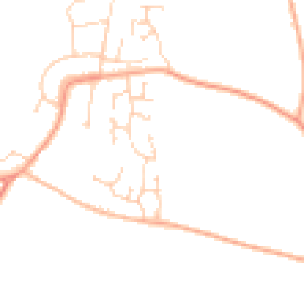 Daytime road noise heatmap for ME3 8EQ