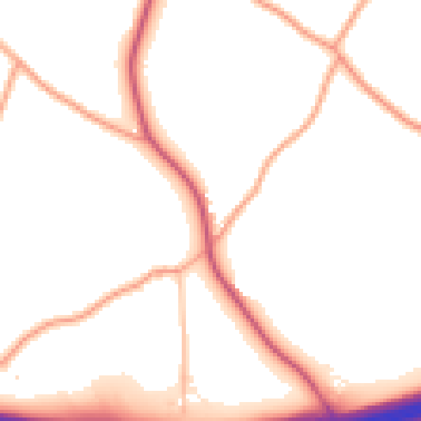 Daytime road noise heatmap for ME3 8EW