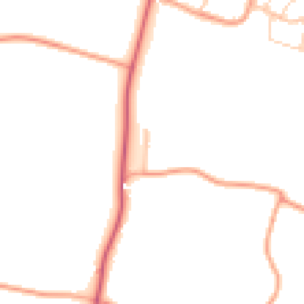 Daytime road noise heatmap for ME3 8EX