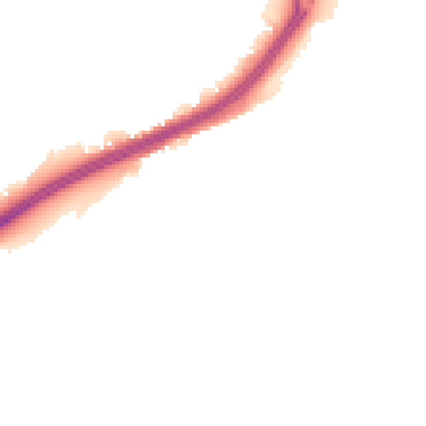 Night-time road noise heatmap for ME3 8GU
