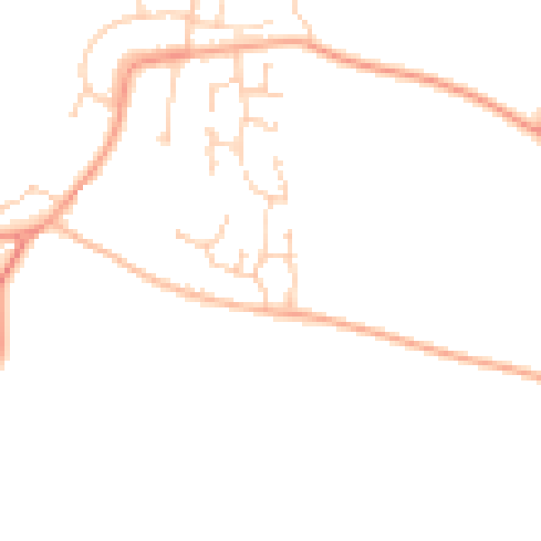 Daytime road noise heatmap for ME3 8HA