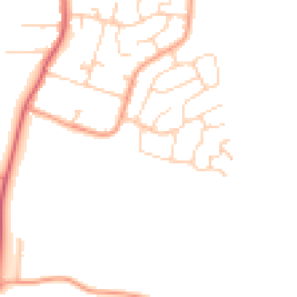 Daytime road noise heatmap for ME3 8HB