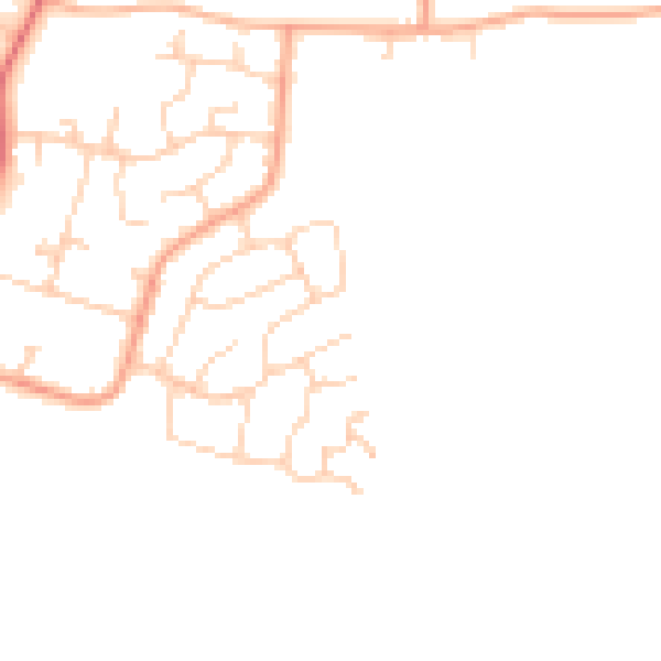 Daytime road noise heatmap for ME3 8HE