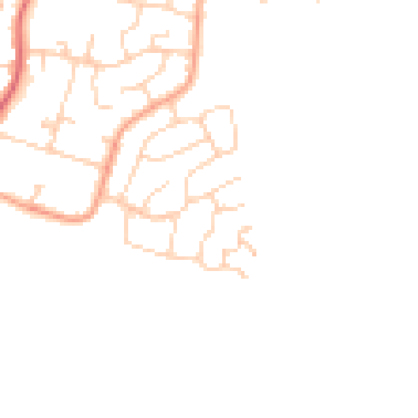 Daytime road noise heatmap for ME3 8HG