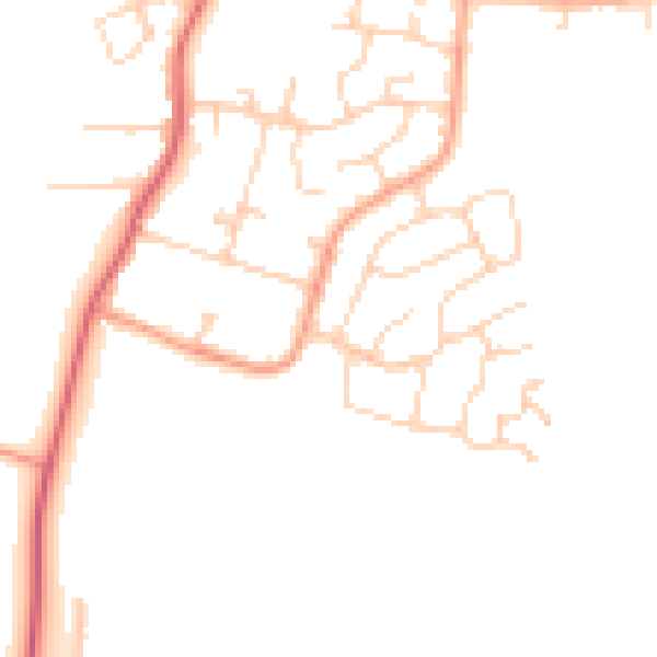 Daytime road noise heatmap for ME3 8HP