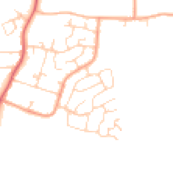 Daytime road noise heatmap for ME3 8HR