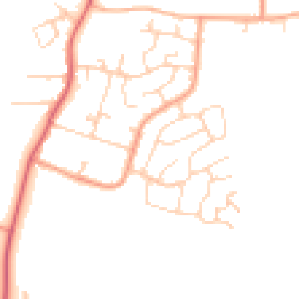Daytime road noise heatmap for ME3 8HS